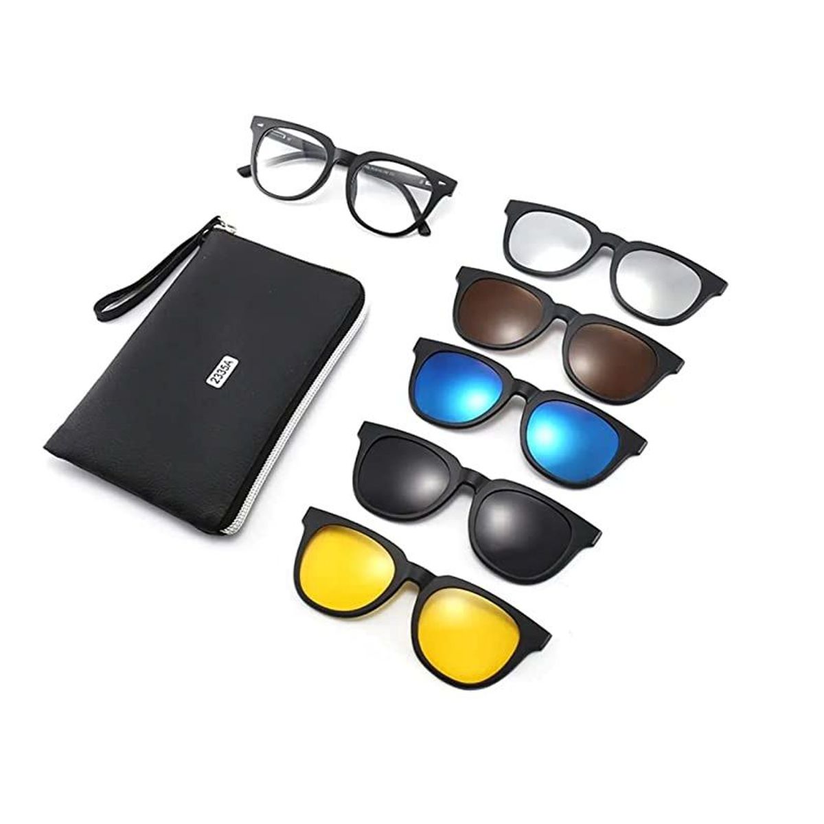 GENERICO - LENTES DE SOL 6 EN 1 REDONDO. MODODELO 2231A