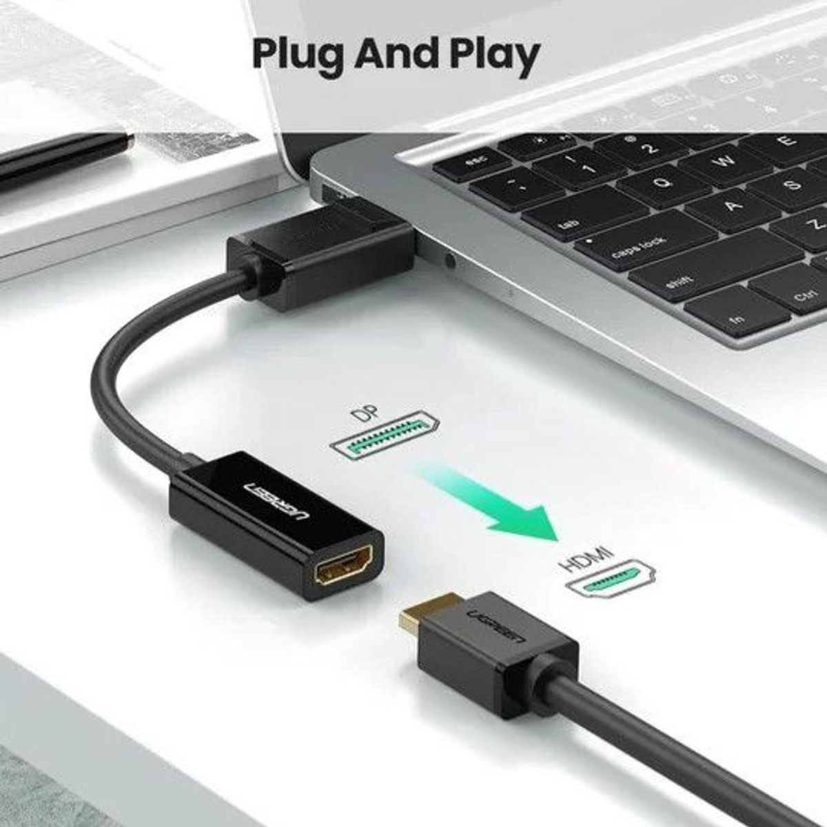 UGREEN - CONVERTIDOR DISPLAY PORT A HDMI 4K UGREEN 40363