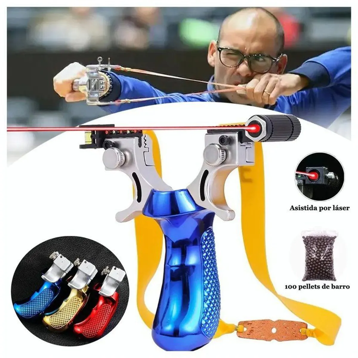 VATYERTY - Resortera slingshot profesional láser para exteriores