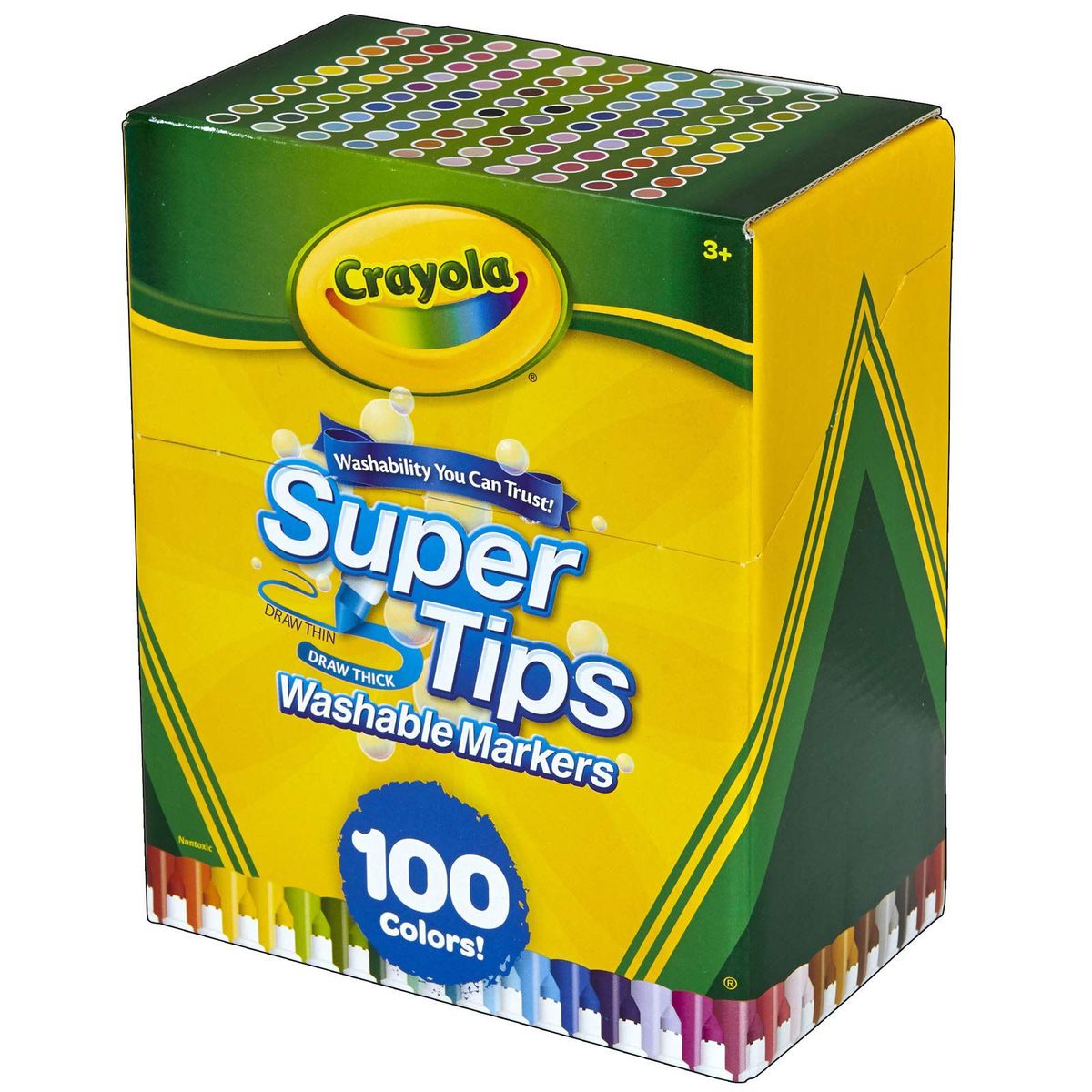 CRAYOLA - Crayola Marcadores Lavables Super Tips 100 Unidades