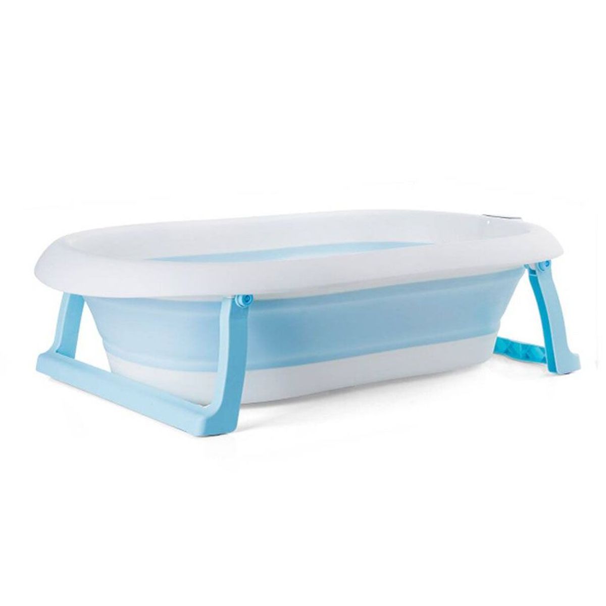 DOUX BEBE - Bañera Tina de Baño con Termómetro Digital Azul