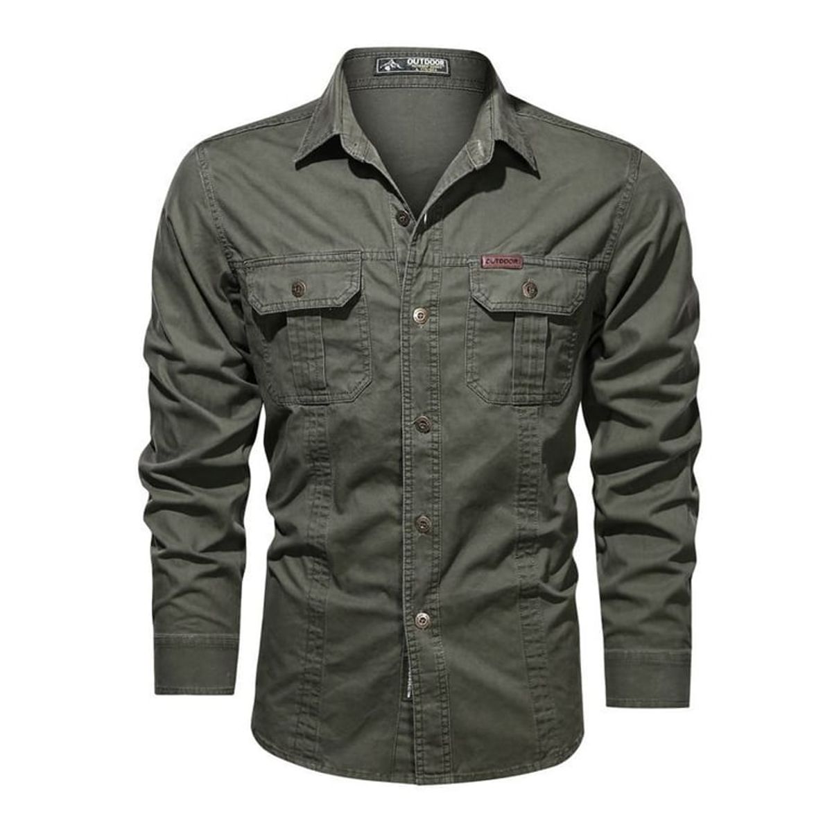 GENERICO - Camisa de hombre camisas de manga larga de algodón para hombres