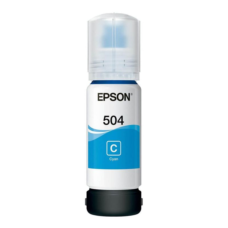 EPSON - Botella De Tinta T504 Azul - Epson