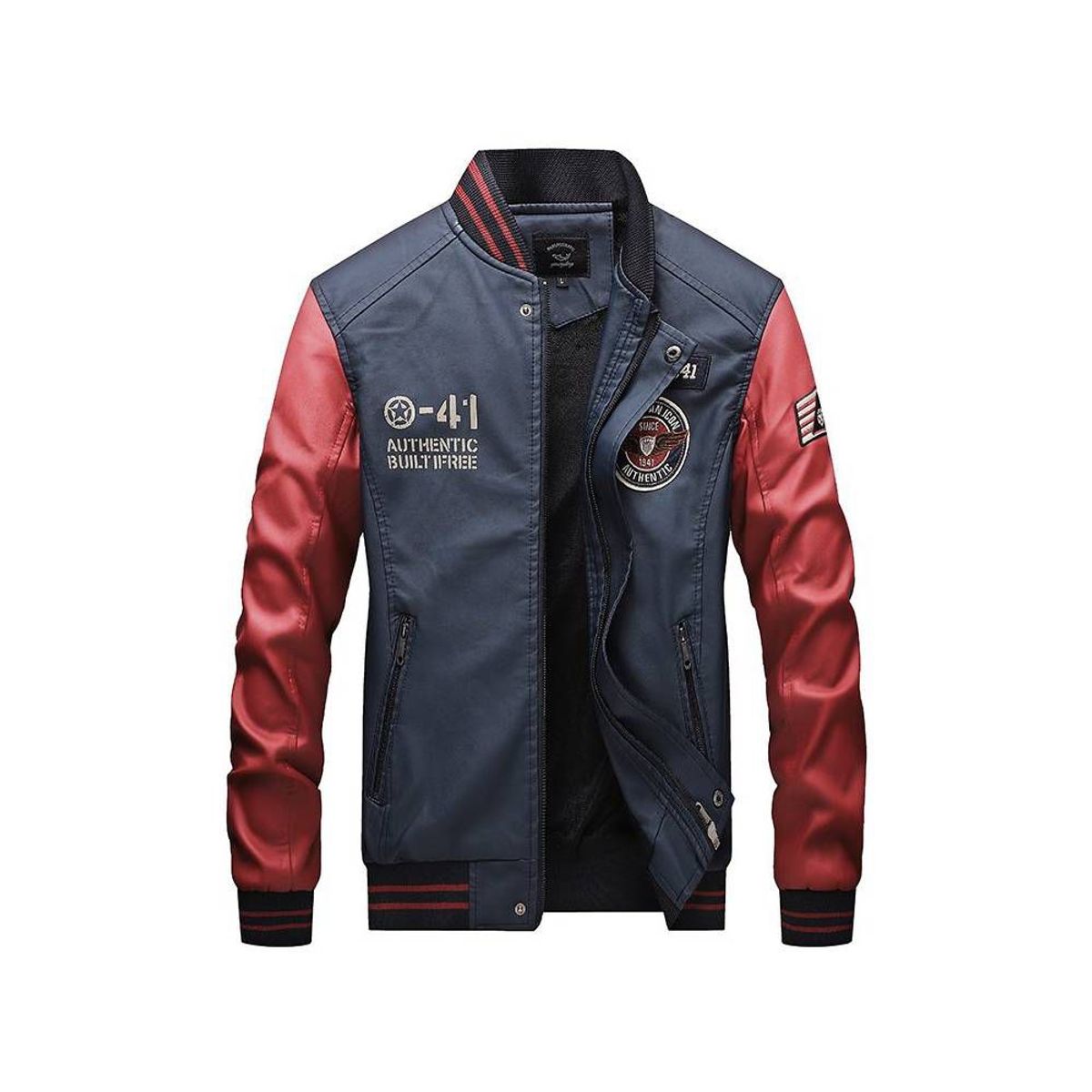 BLWOENS - Chaqueta de PU informal- Hombre