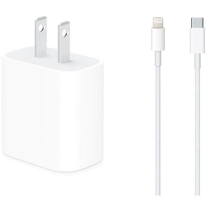 GENERICO - Cargador 20w Y Cable Usb-C para iPhone 12 Pro Max - Blanco
