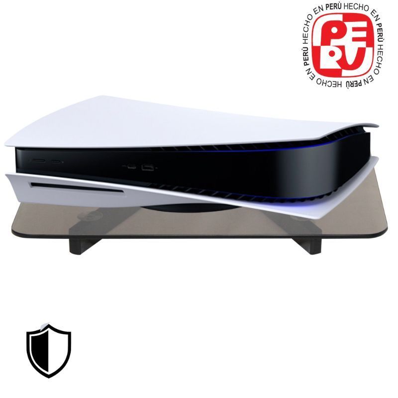 IMSARACKS - Repisa de Vidrio con Soporte Ideal para Blu-ray Consolas Deco y Más