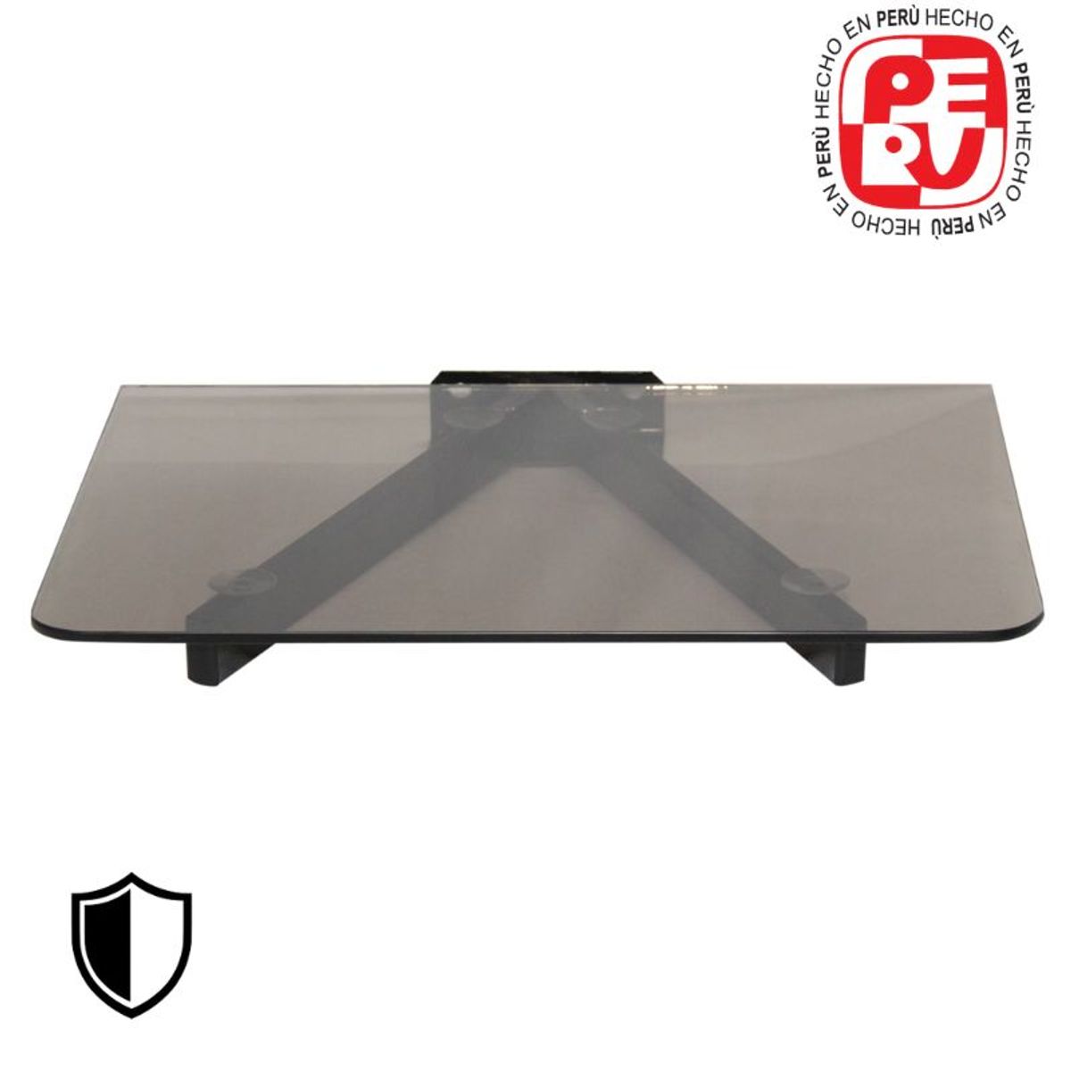 IMSARACKS - Repisa de Vidrio con Soporte Ideal para Blu-ray Consolas Deco y Más