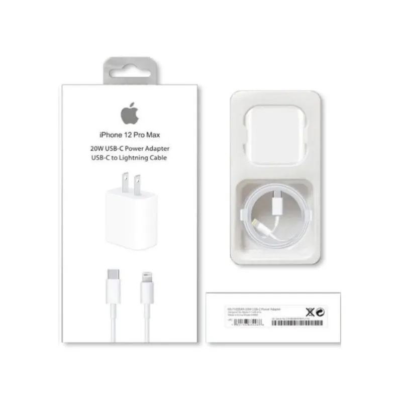 GENERICO - Cargador Rápida 20w Cable 1m Tipo-C para iPhone Calidad A1
