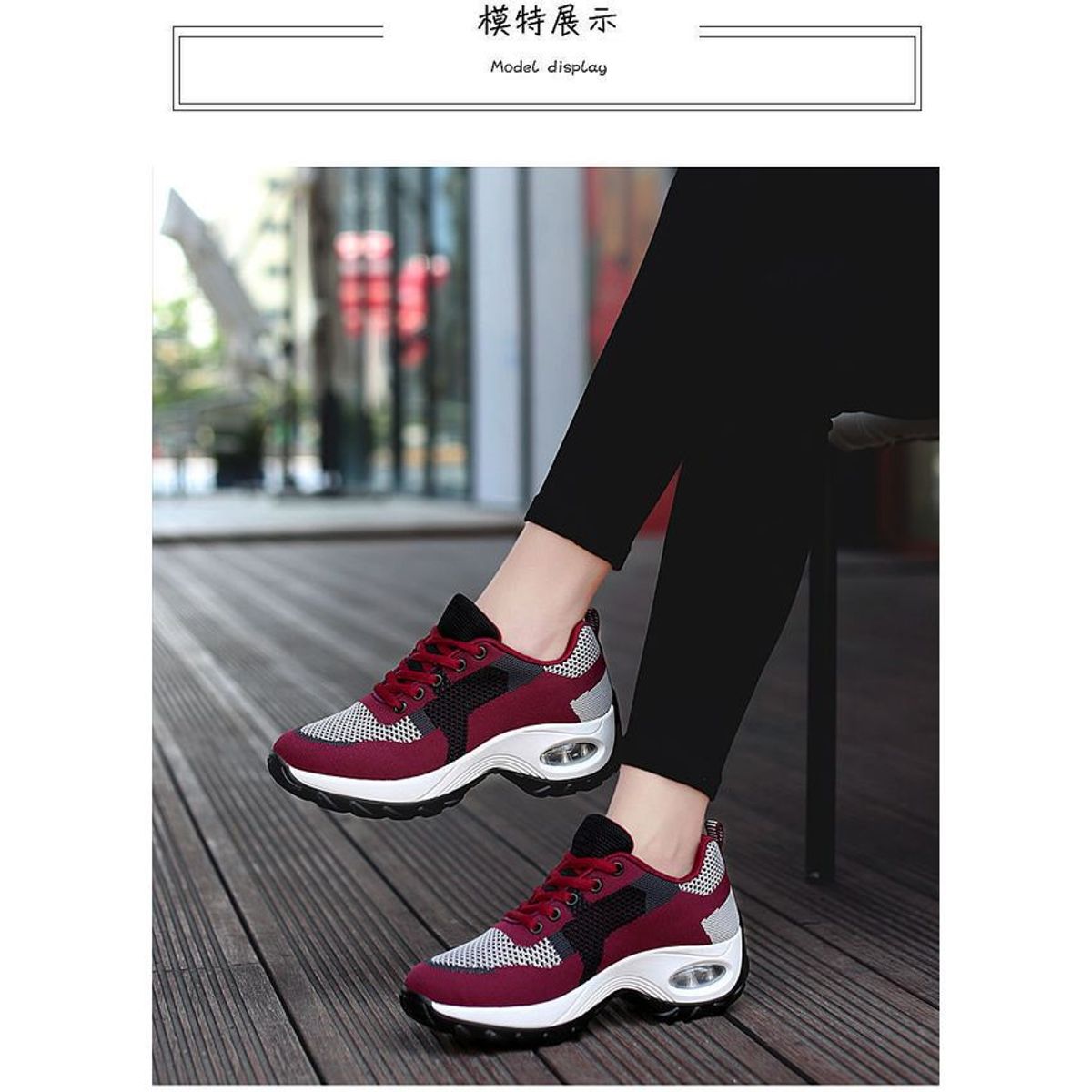 BLWOENS - Zapatillas para caminar mujer - rojo_.