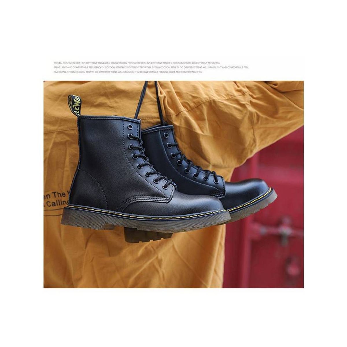 BLWOENS - Botas Blwoens  Hombre Pu Caña Alta Negro