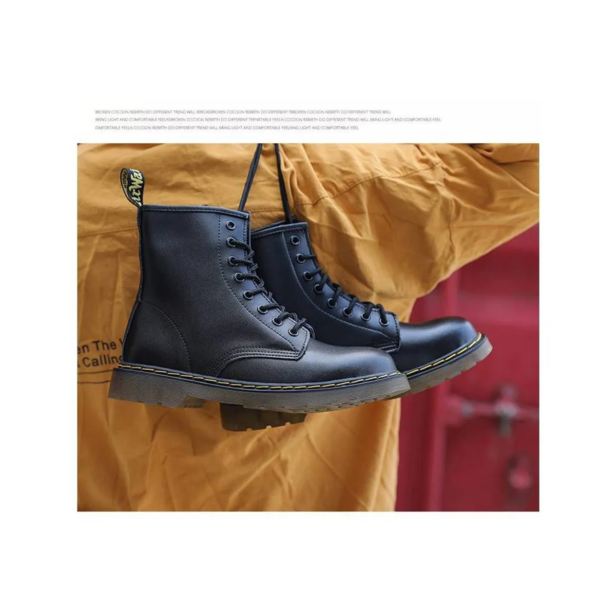 BLWOENS - Botas Blwoens  Hombre Pu Caña Alta Negro