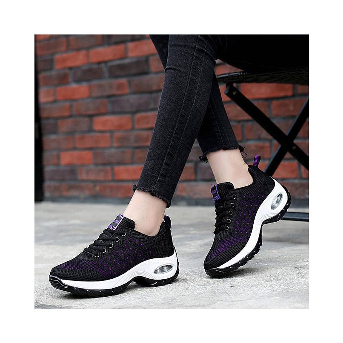 BLWOENS - Zapatillas para caminar con cámara de aire para mujer