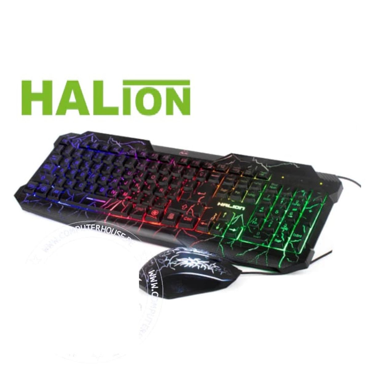 HALION - Kit gamerteclado  mouse  ha-506c