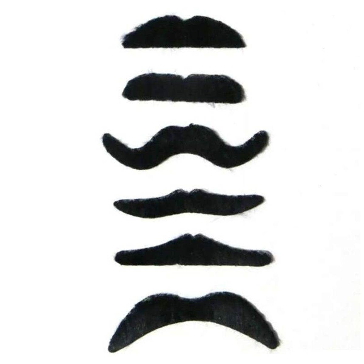 GENERICO - Set x 6 bigotes falsos autoadhesivos Halloween