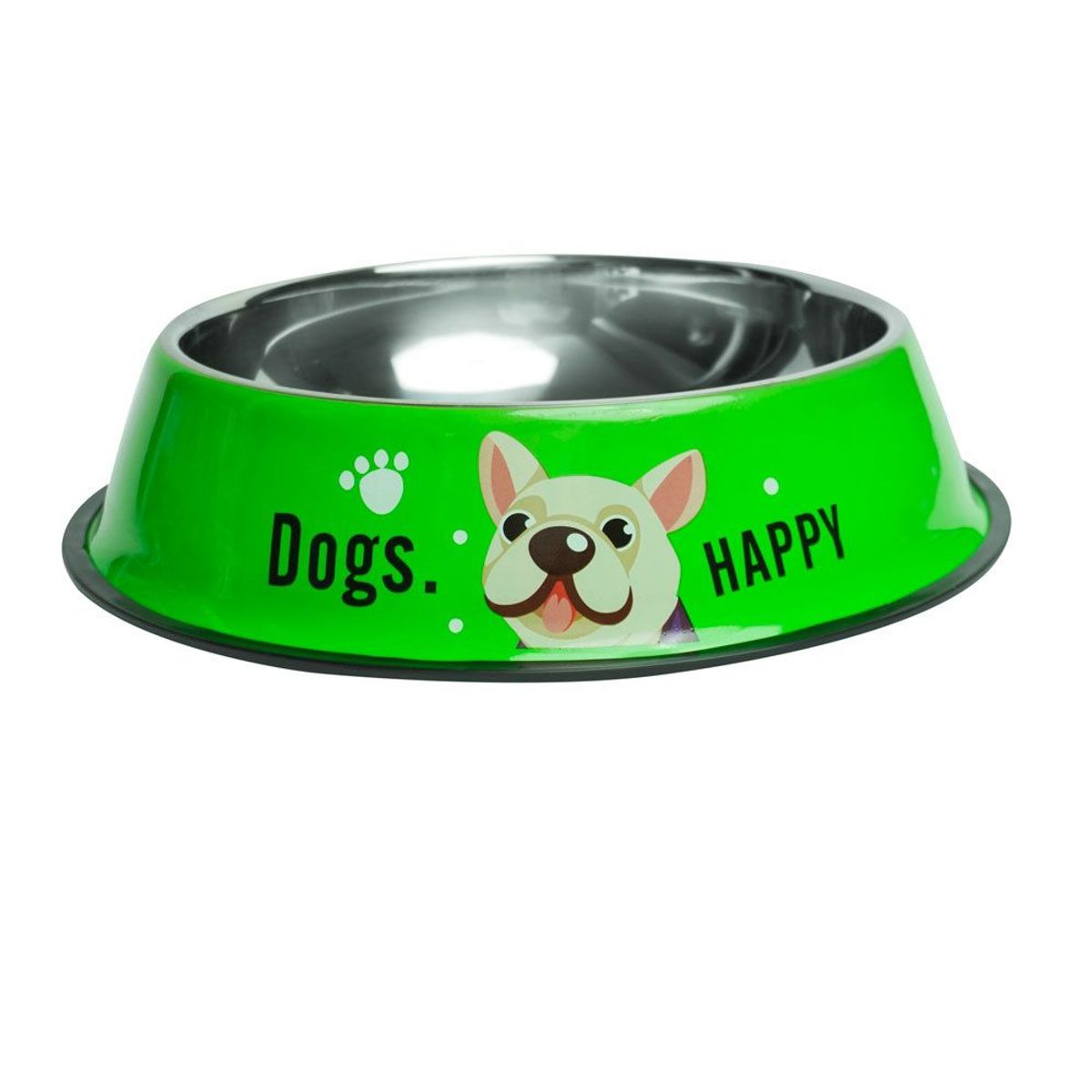 GENERICO - Plato Comedero Para Mascotas Dogs Happy