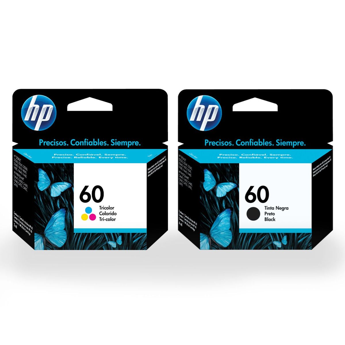 HP - KIT DE CARTUCHO DE TINTA HP 60 NEGRA / COLOR ORIGINAL