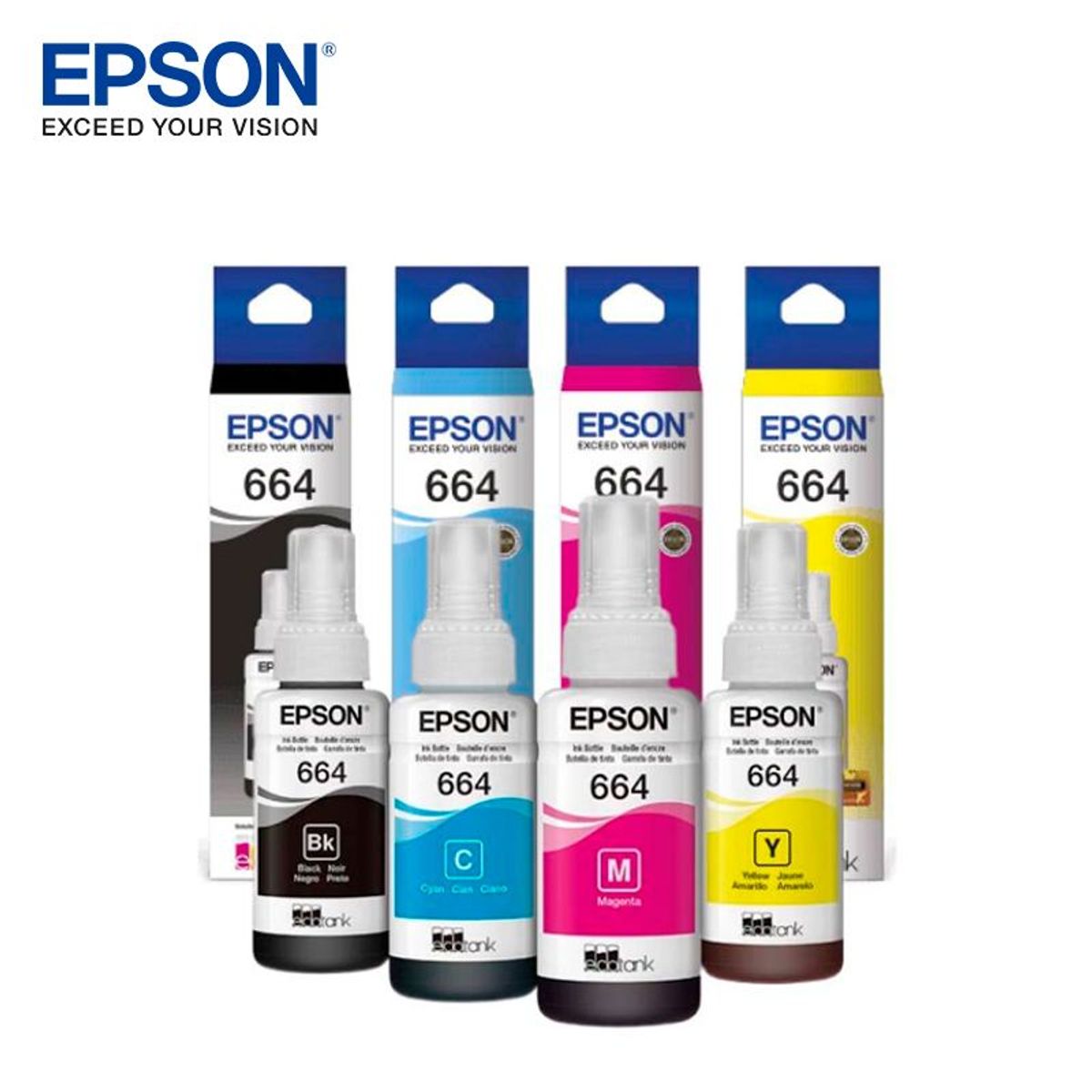 EPSON - Pack de Tintas Orig. Epson 664 Cyan/ Magenta/ Yellow/ Black