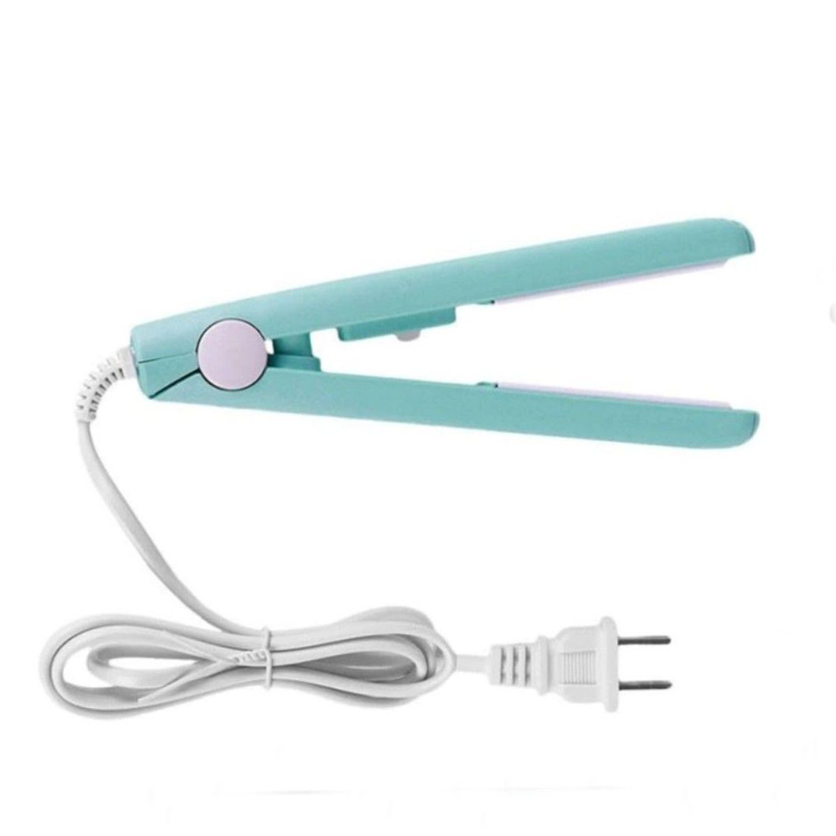 TODO FIT - Mini Alisador Plancha para Cabello Viaje Cartera Celeste