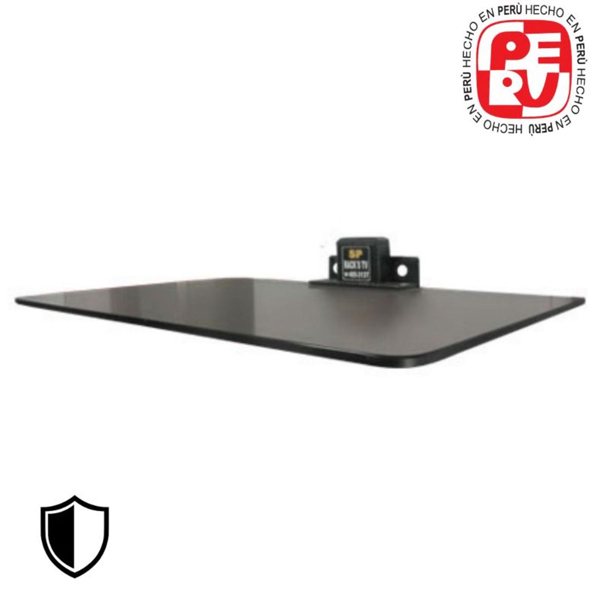 IMSARACKS - Repisa de Vidrio con Soporte Ideal para Blu-ray Consolas Deco y Más