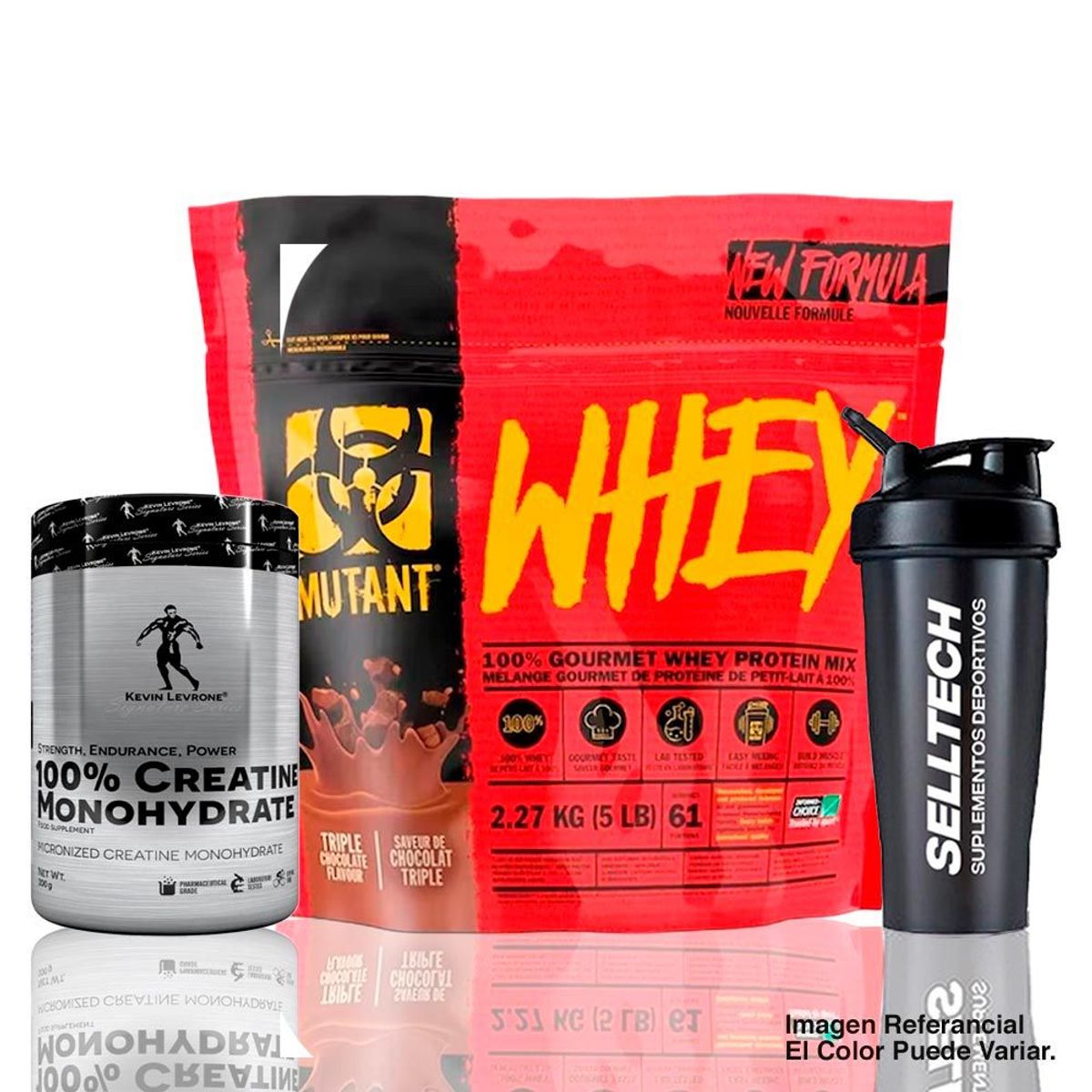 MUTANT - Pack Mutant Whey 5lb ChocolateCreatina Kevin Levrone 300gr