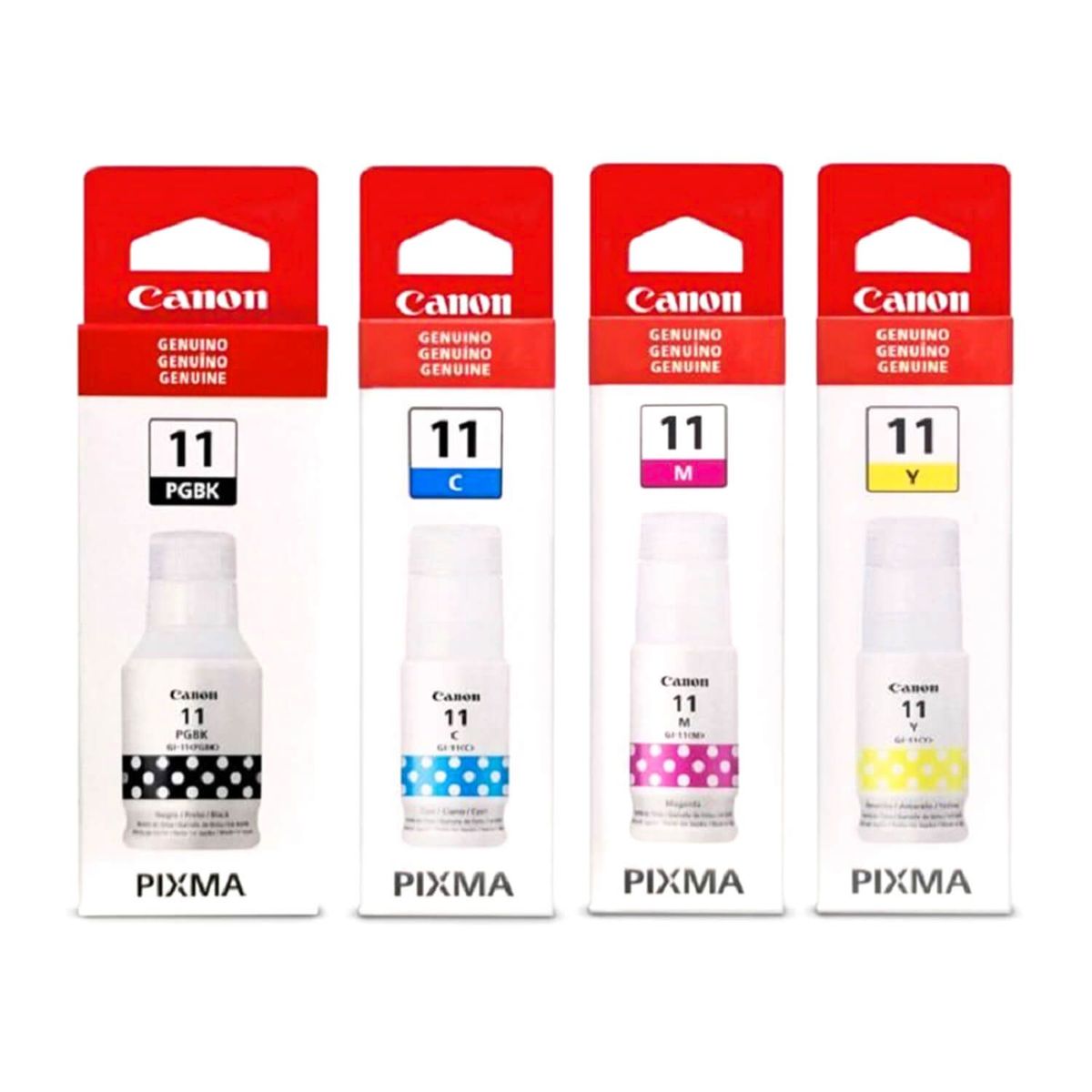 CANON - JUEGO DE BOTELLAS DE TINTA CANON GI-11 ORIGINAL