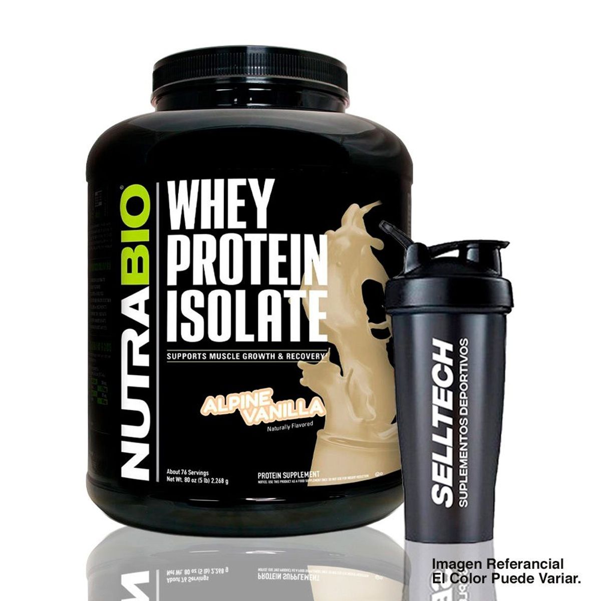 NUTRABIO - Whey Protein Isolate Nutrabio 5lb Vainilla