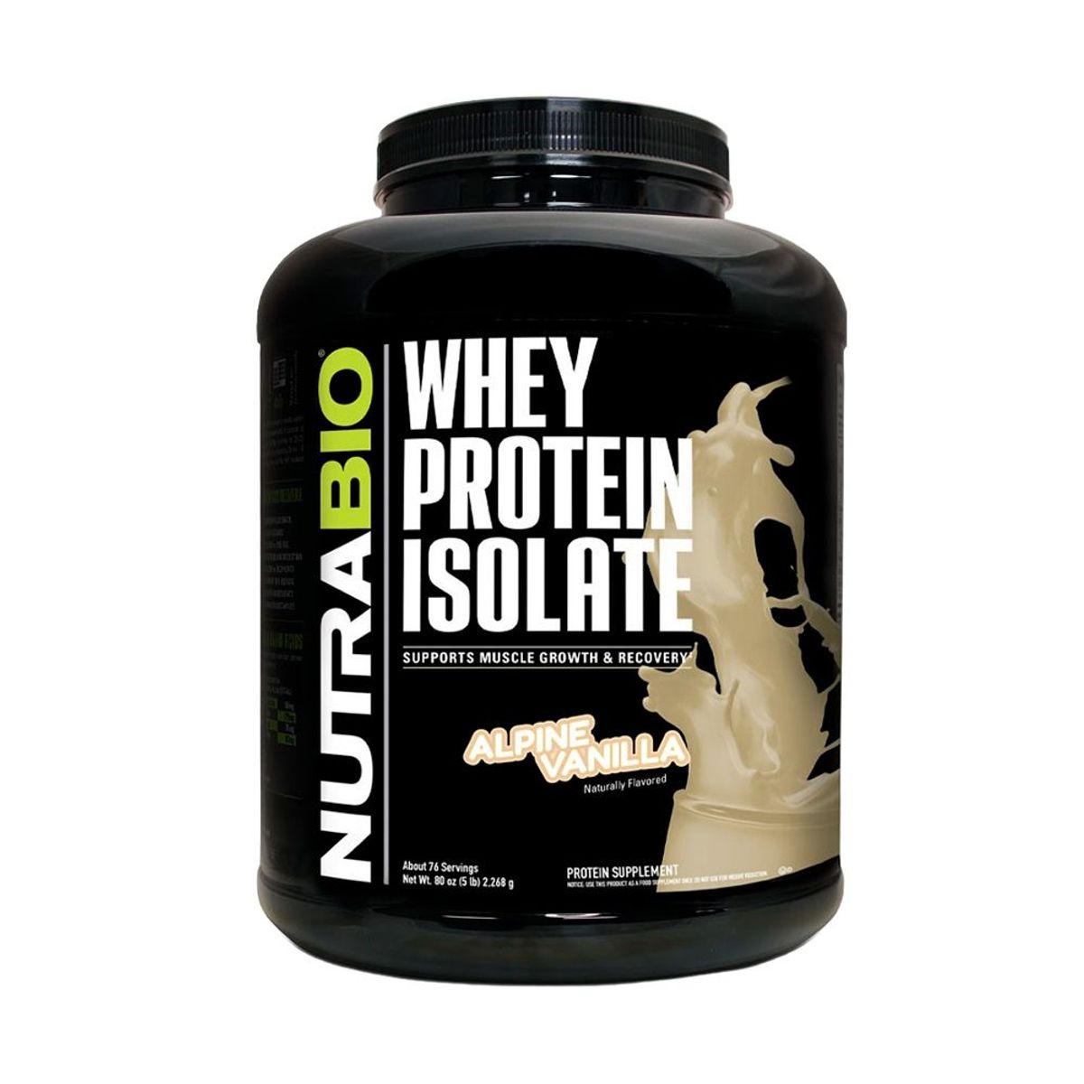 NUTRABIO - Whey Protein Isolate Nutrabio 5lb Vainilla
