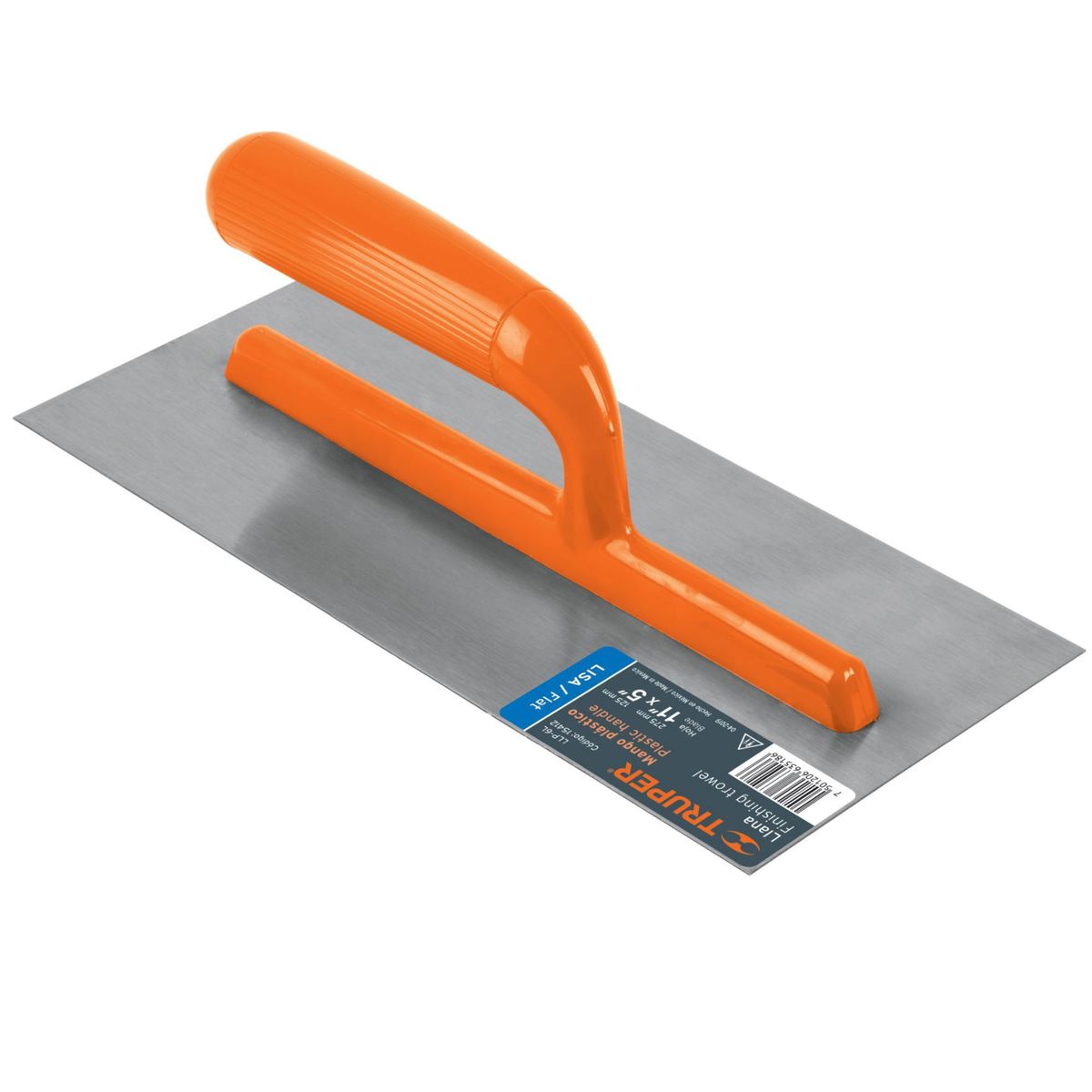 TRUPER - Plancha de empastar 11Pulg. 6 remaches mango plástico Truper