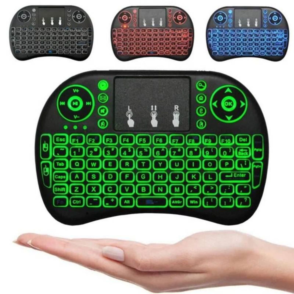OEM - Mini Teclado Inalámbrico Touchpad Mouse Keyboard