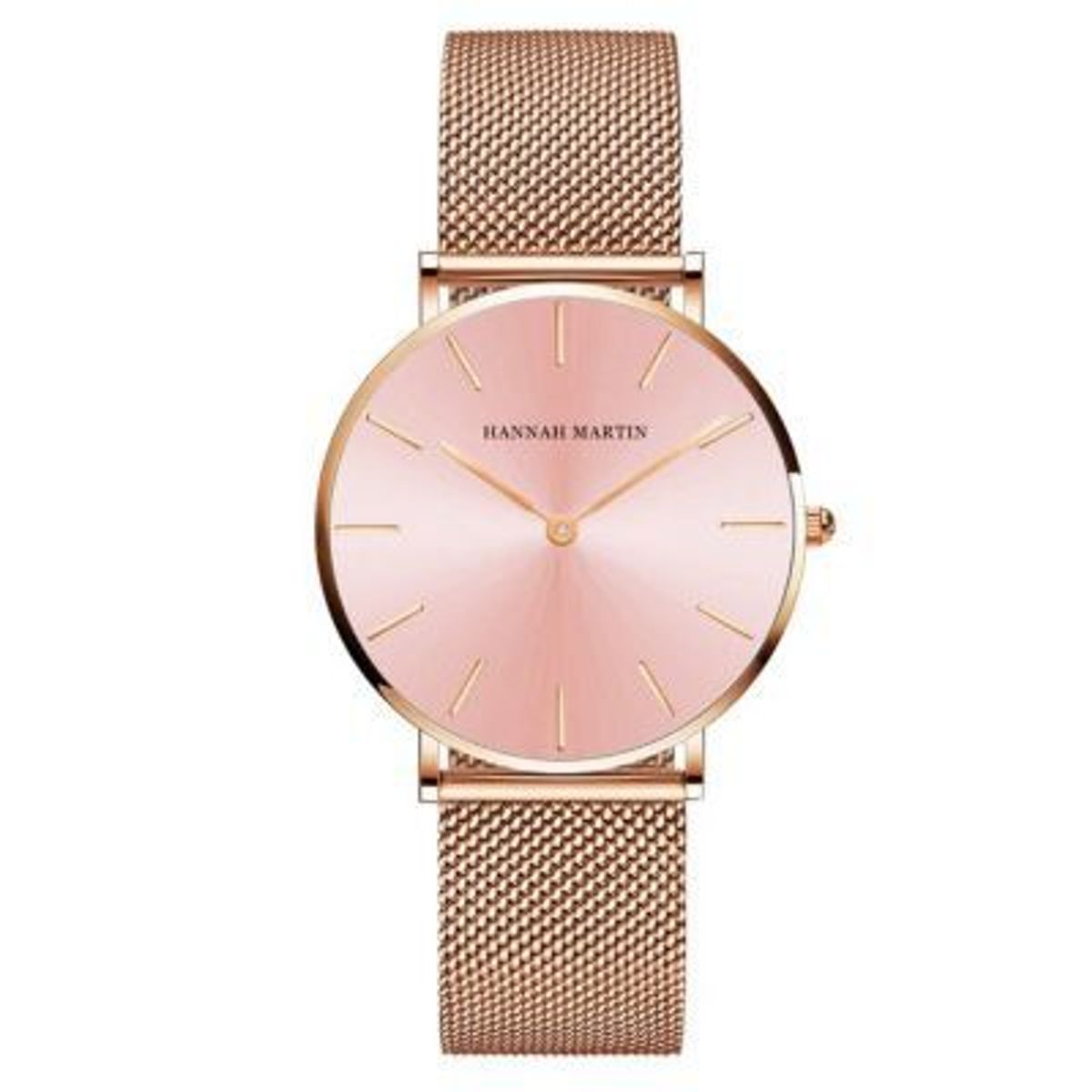 HANNAH MARTIN - Reloj Hannah Martin Acero Oro Rosa y Rosado HAN-M-6