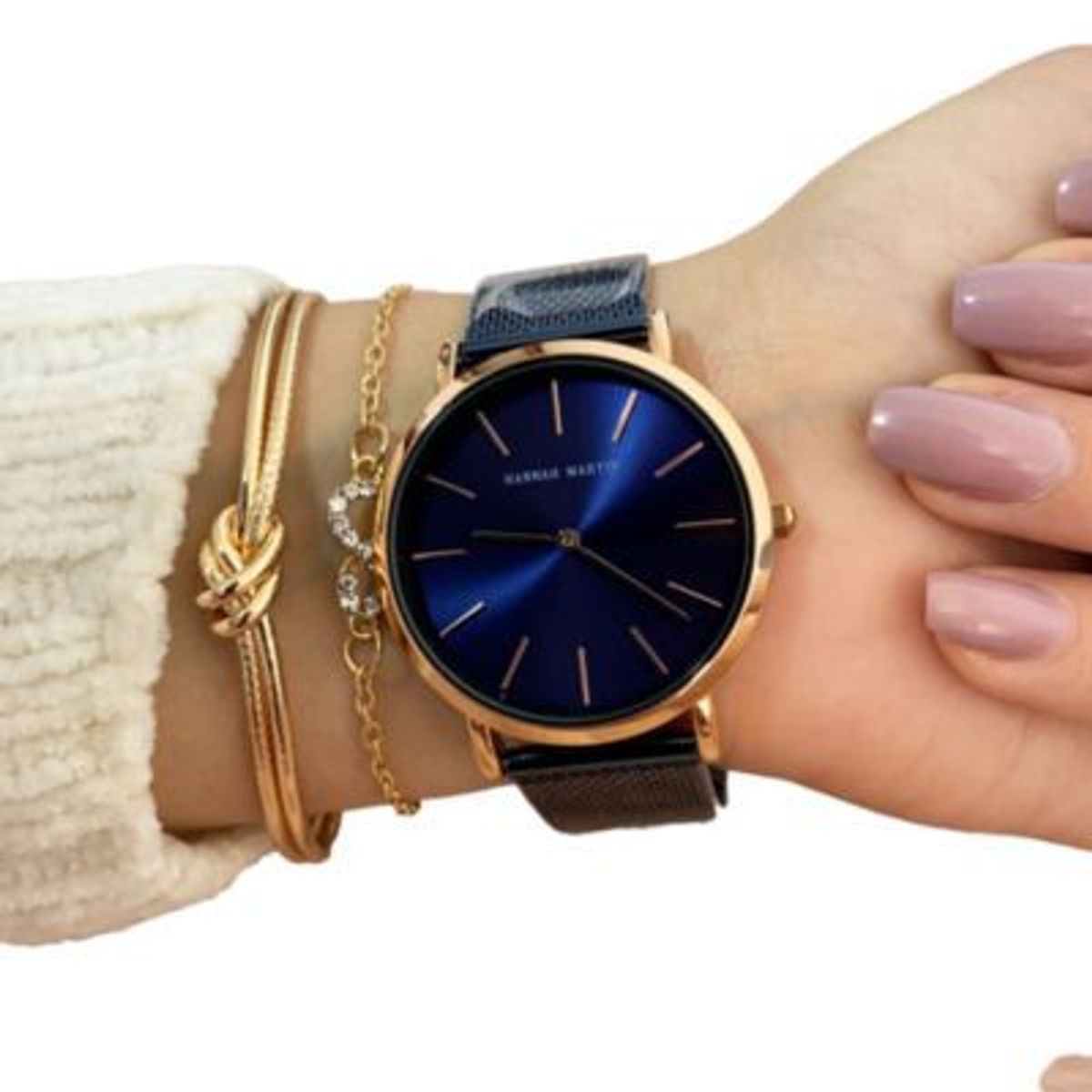 HANNAH MARTIN - Reloj Hannah Martin Acero Azul HAN-M-4
