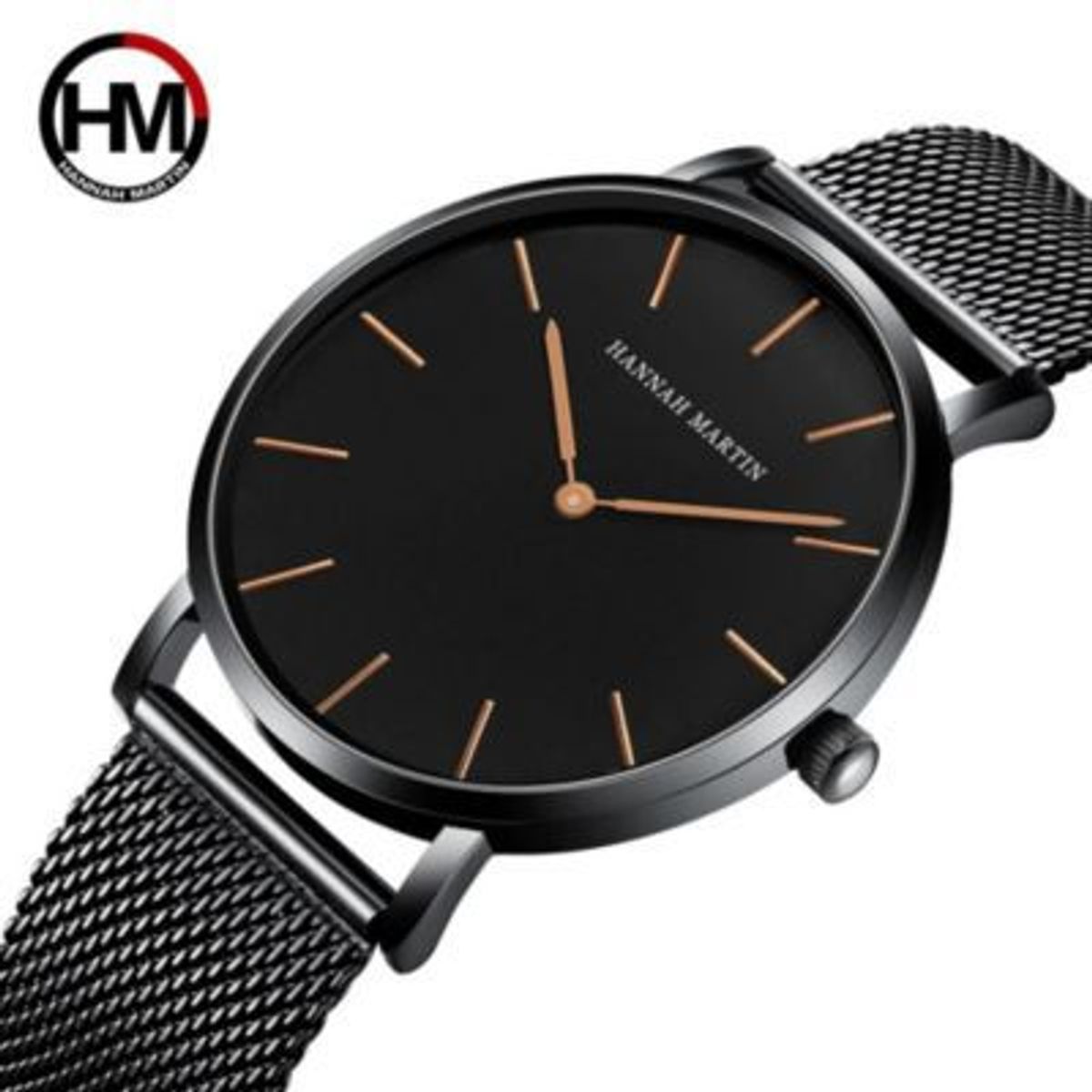 HANNAH MARTIN - Reloj Hannah Martin Acero Negro HAN-1