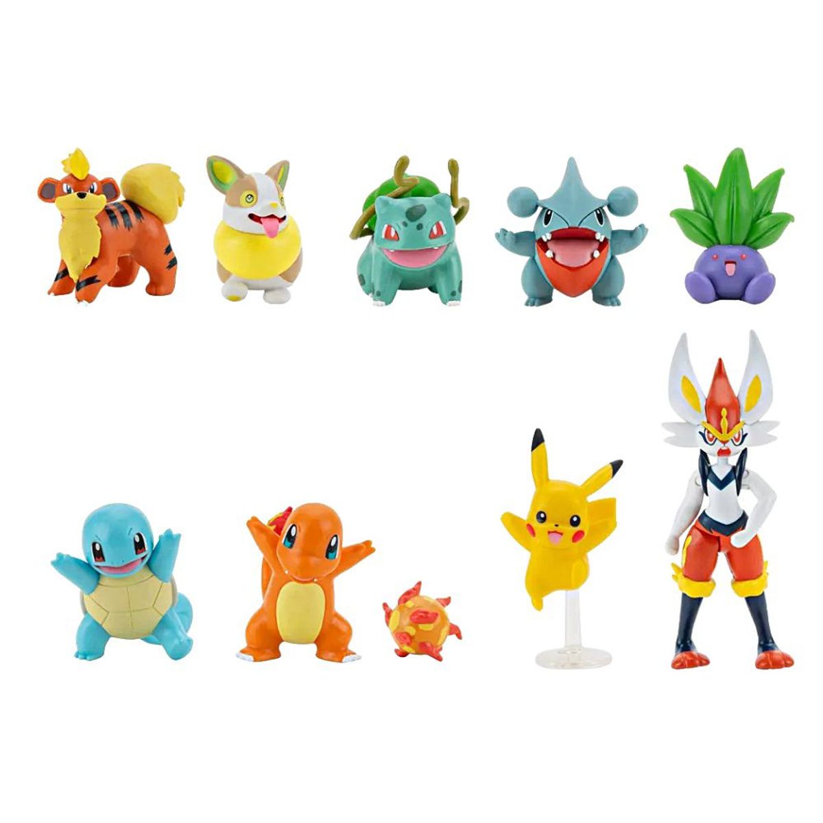 JAZWARES - Set de Figuras Batalla Pokemon x 10