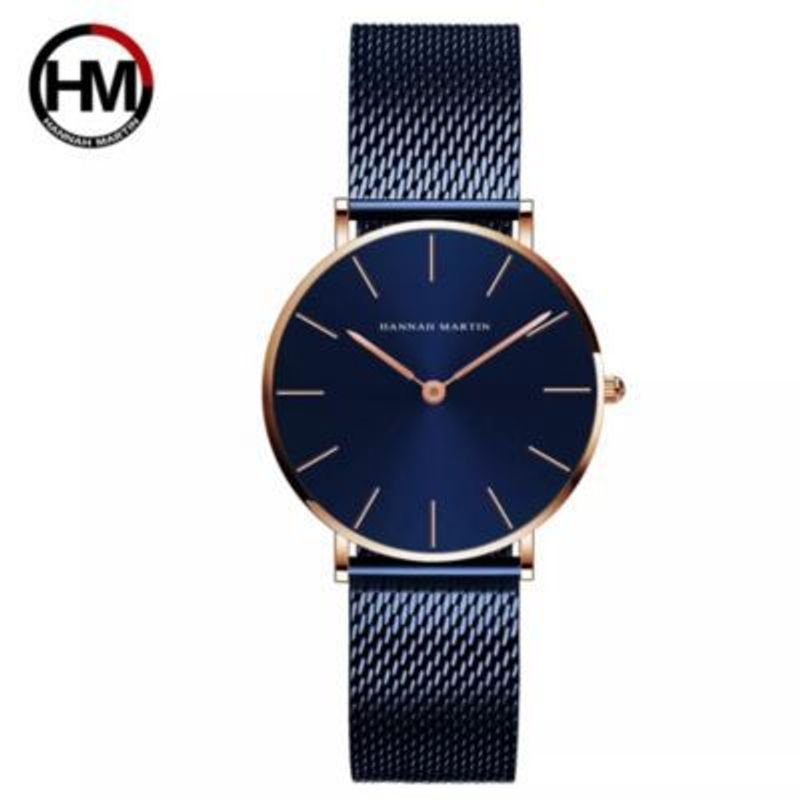 HANNAH MARTIN - Reloj Hannah Martin Acero Oro Rosa y Azul HAN-15