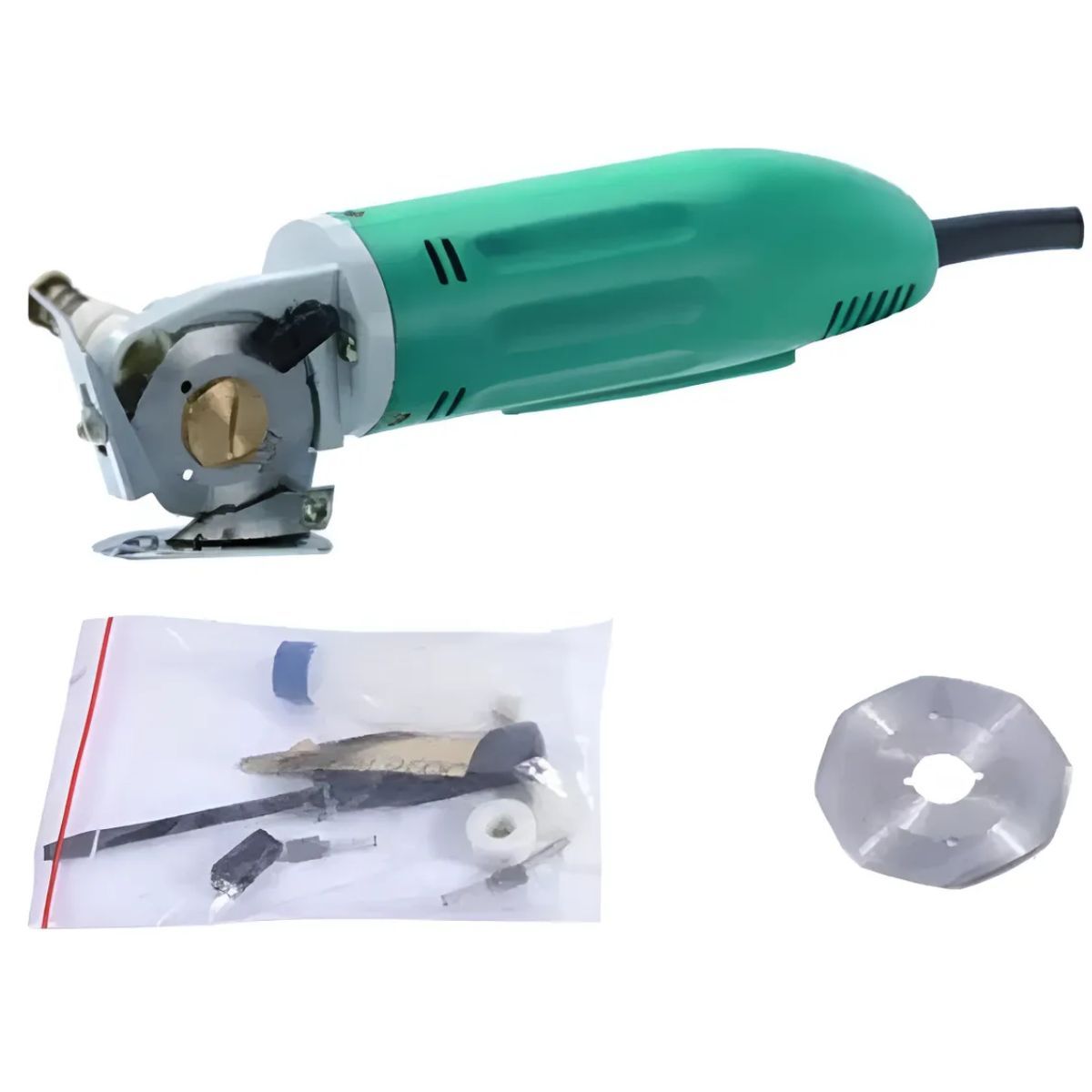 GENERICO - Cortadora Circular Eléctrica Manual Para Tela Textil 1 Pulg