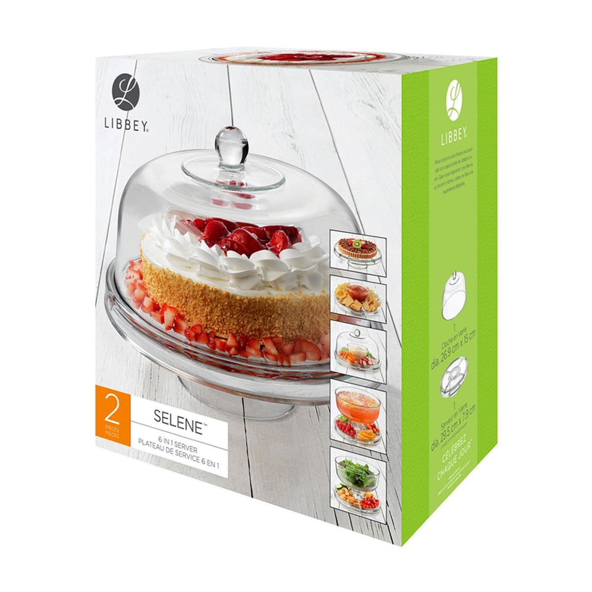 LIBBEY - Juego de Servir 6-en-1 2 Piezas