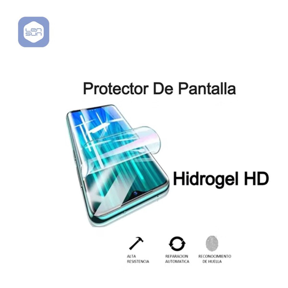 Mica Hidrogel Lensun para Samsung S22 Ultra Ambos Lados - Transparente, marca LENSUN - Foto 2