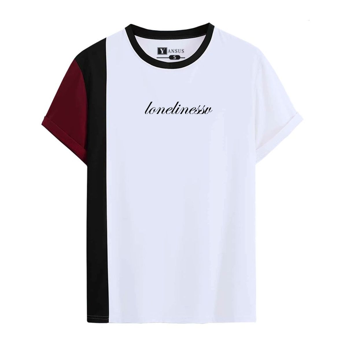 YANSUS - Polo Hombre Yansus Tricolor Blanco Negro Rojo