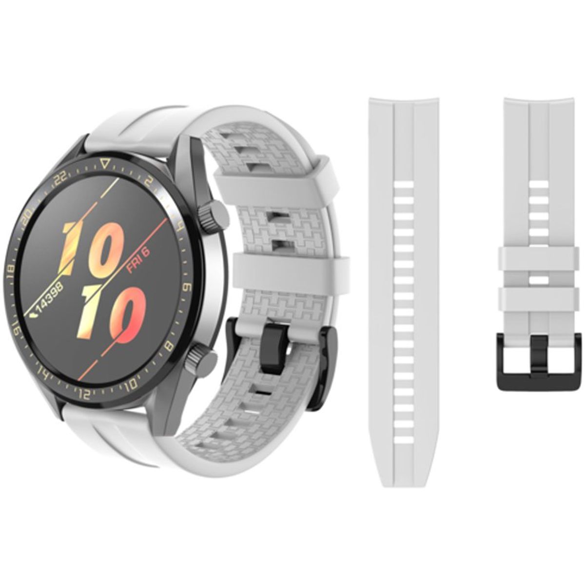 GENERICO - Correa Silicona de 22mm para Samsung Galaxy Watch 46mm Blanco