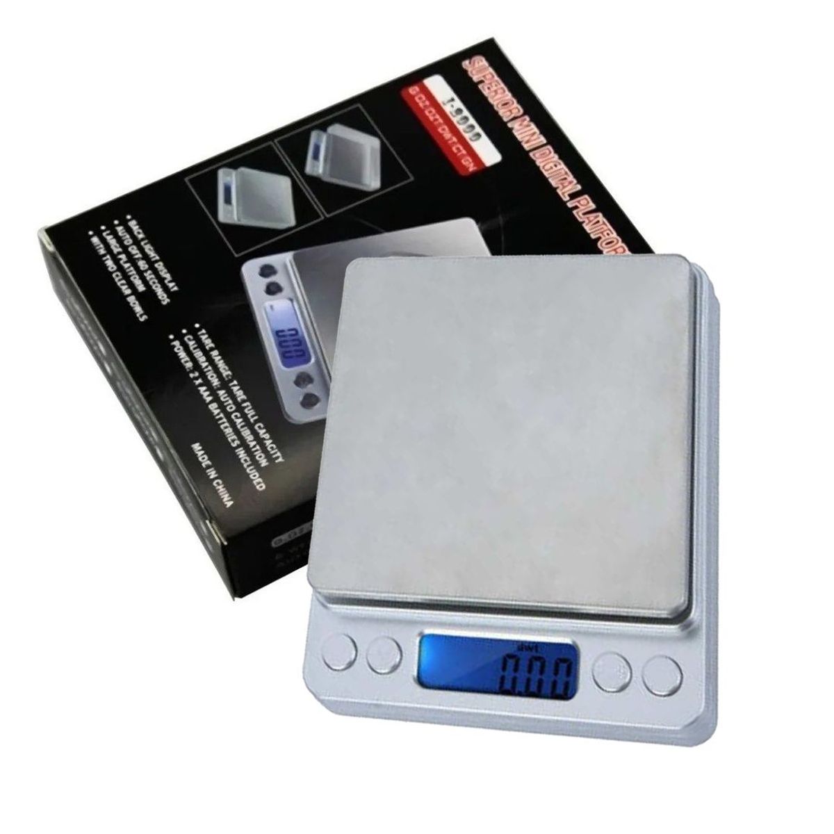 GENERICO - Balanza Gramera 0.1g a 2000g 2 kg Digital Oro Joyeria Joya Portatil