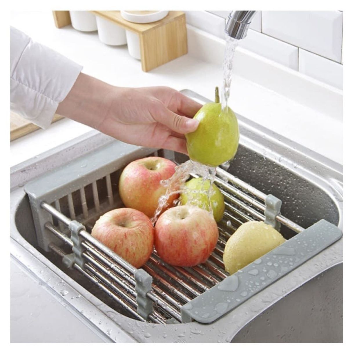 OTTOWARE - Escurridor retractil para filtro de agua del fregadero