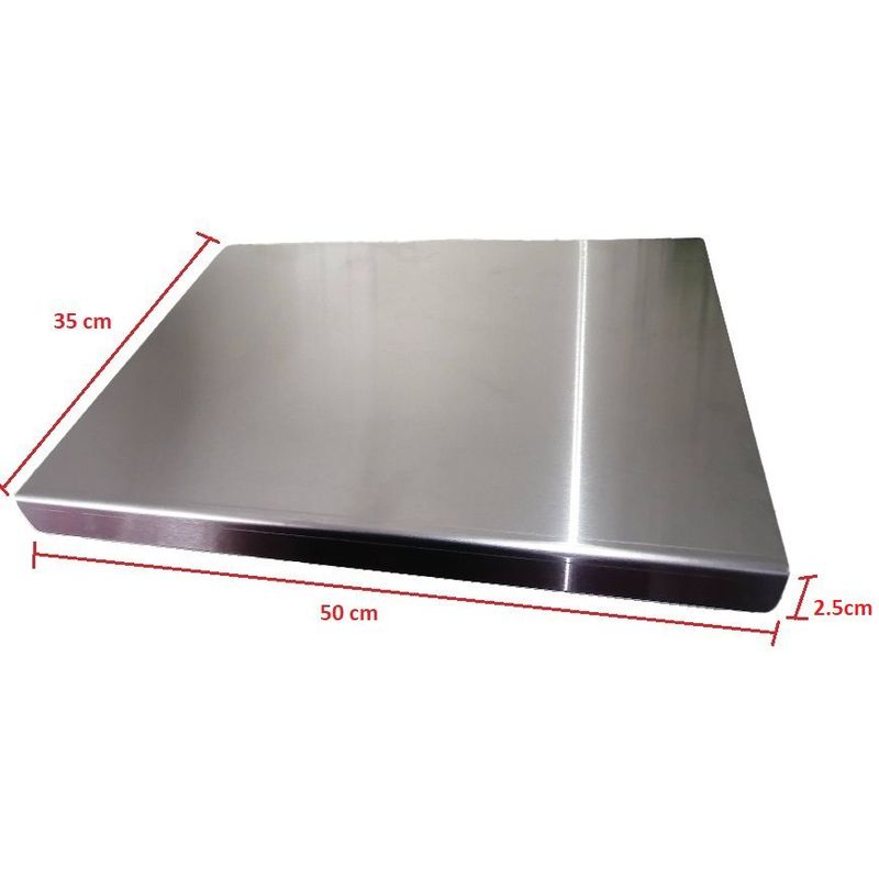 GENERICO - Tablas de picar de acero inoxidable 50x35 cm - regalo