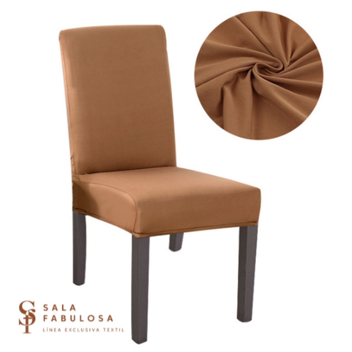 SALA FABULOSA - Funda protectora lycra de silla Set 8 pzs Camel Survivor Sala fabulosa