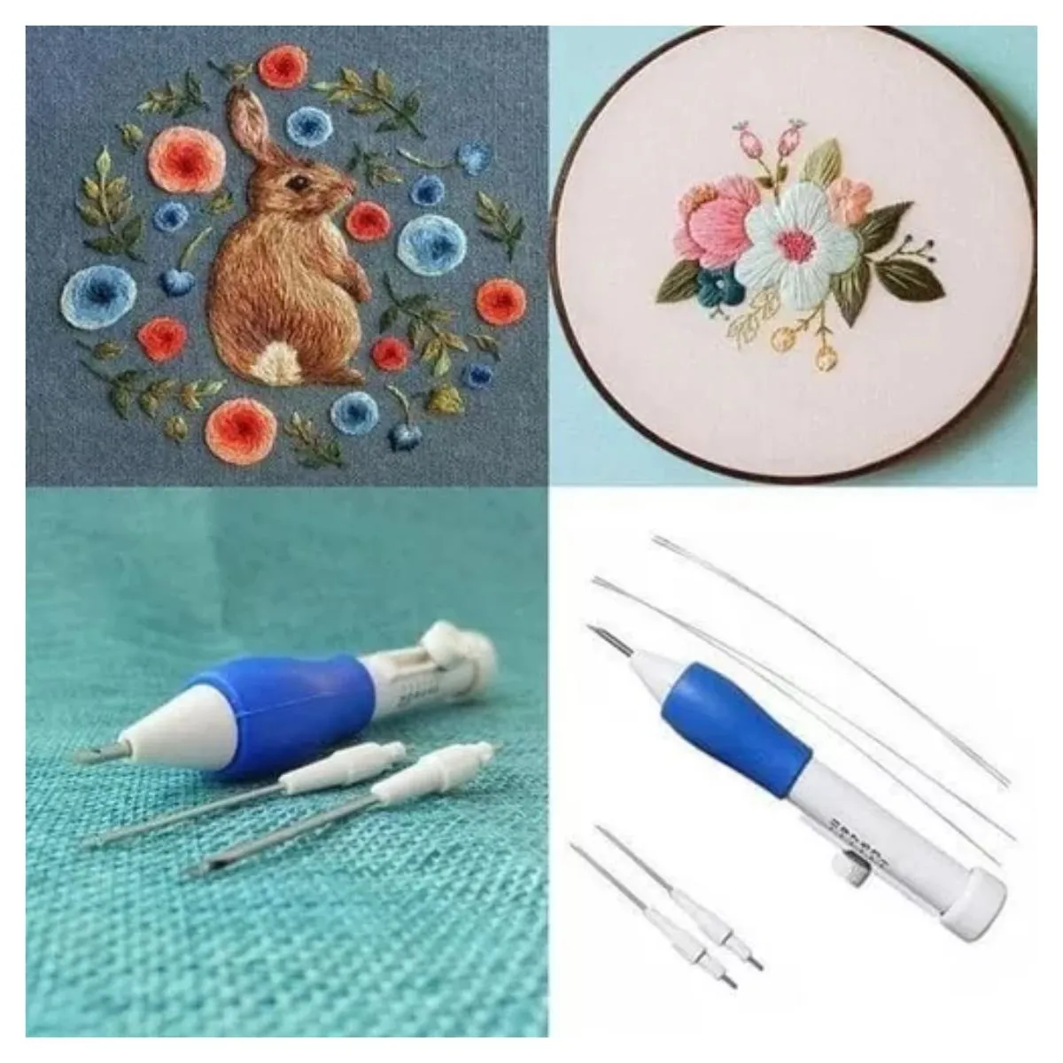 GENERICO - Bastidores Madera Para Bordar  Mas Aguja Mágica De Bordado