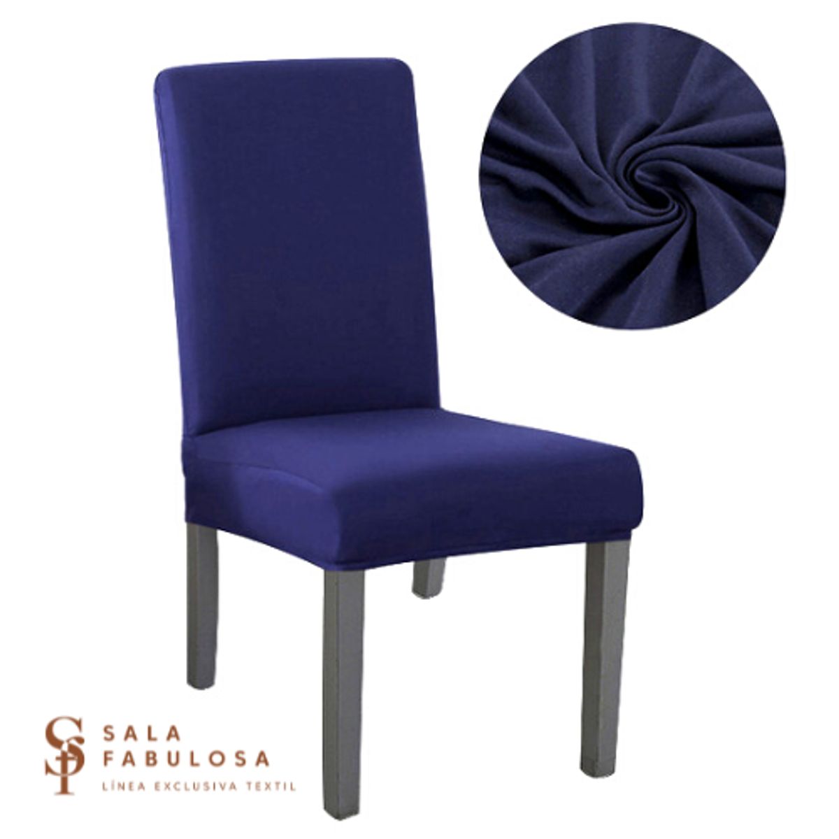 SALA FABULOSA - Funda protectora lycra de silla Set 8 pzs Blue fun