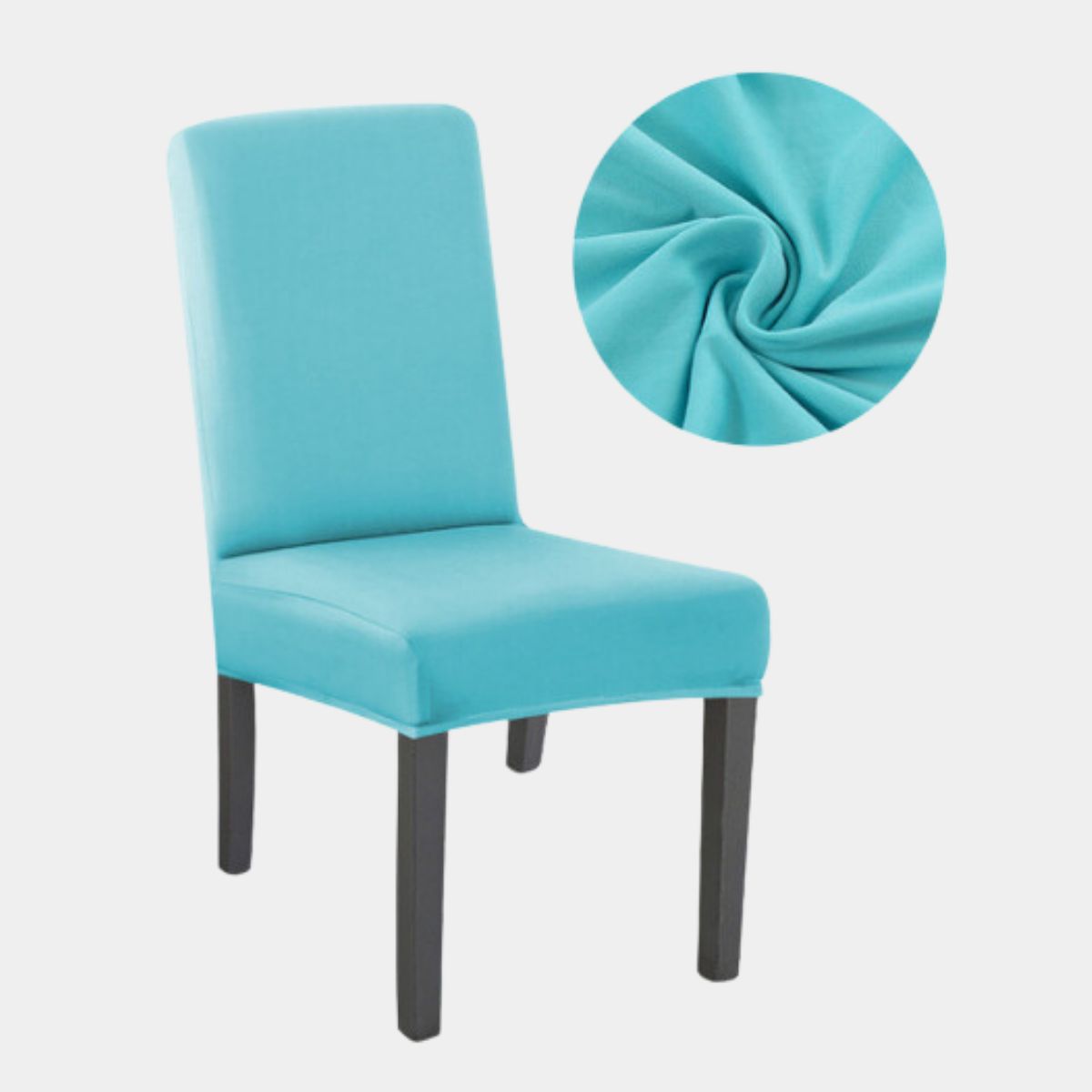 SALA FABULOSA - Funda protectora de silla Lycra Set 8 pzs Sky blue Sala fabulosa