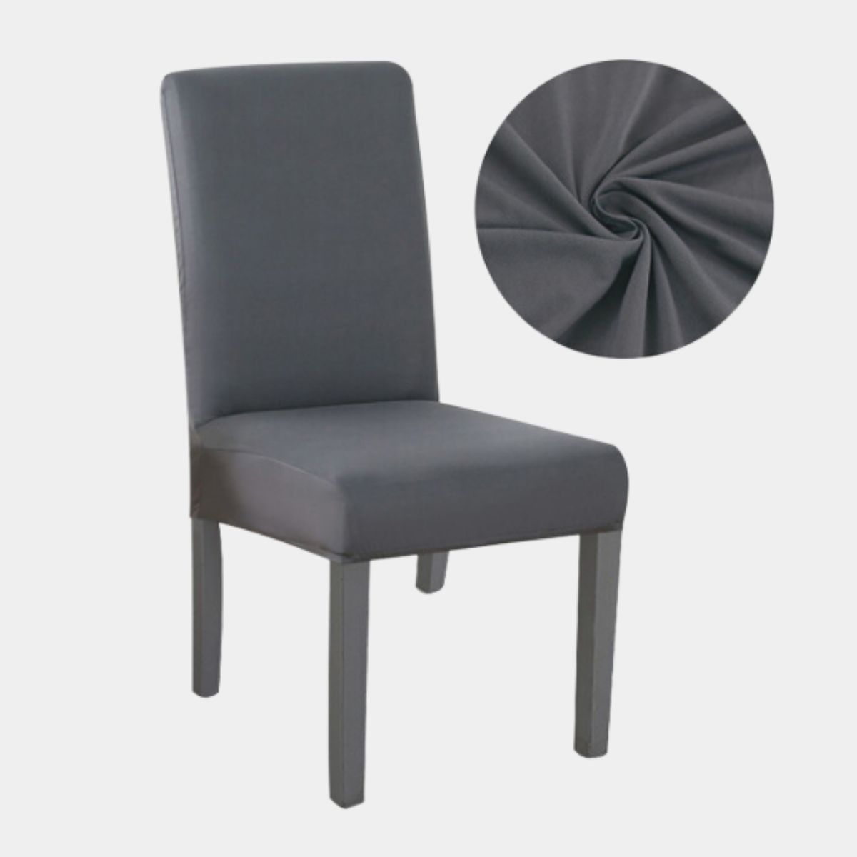 SALA FABULOSA - Funda protectora de silla Lycra Set 8 pzs Gray strong Sala fabulosa