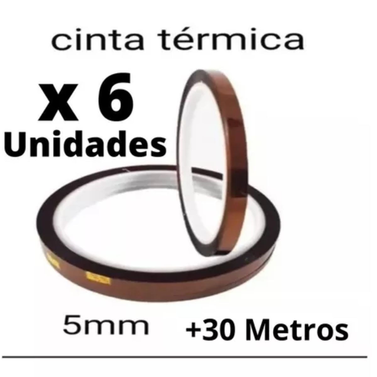 GENERICO - Cinta Térmica Para Sublimado Resistente Al Calor -6 Unidades