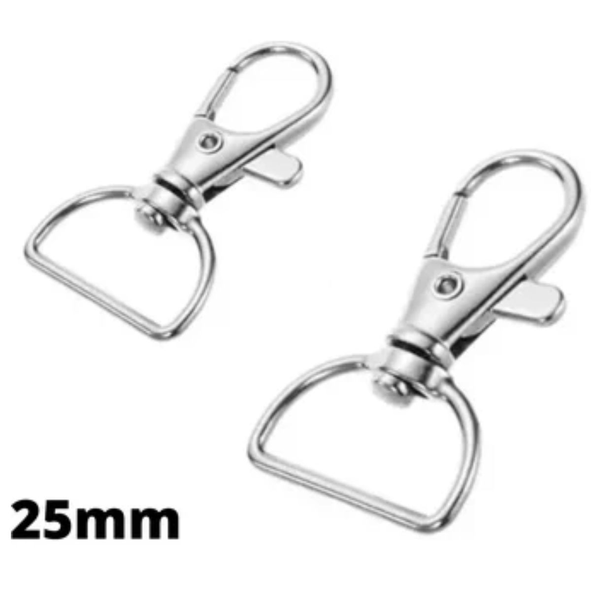 GENERICO - 100 Ganchos Mosquetón Giratorio, Mosquetón De Metal llavero.
