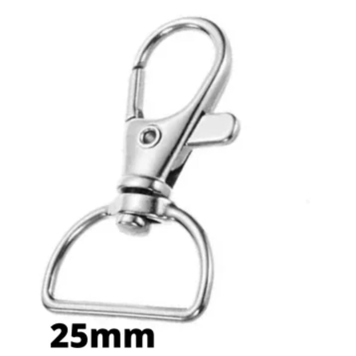 GENERICO - 100 Ganchos Mosquetón Giratorio, Mosquetón De Metal llavero.